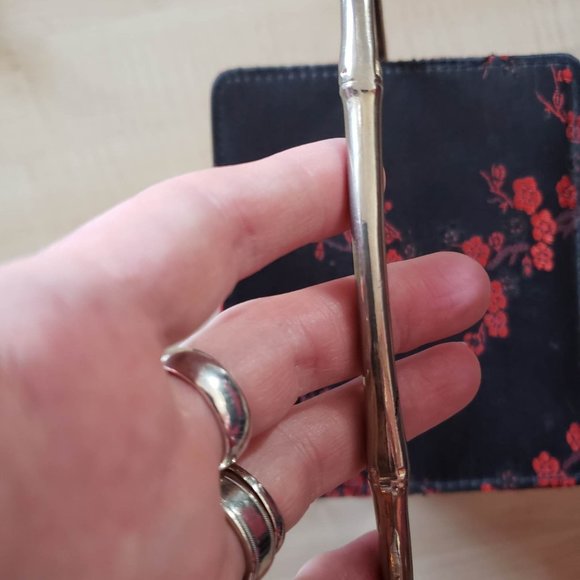 Chinese style take-out box purse with metal bamboo handle, gently used, cute! - Picture 8 of 10